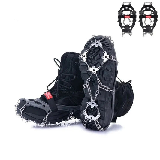 Winter Hiking Snow Grippers with Spikes for Boots and Shoes - getsurvivalgadgets.com