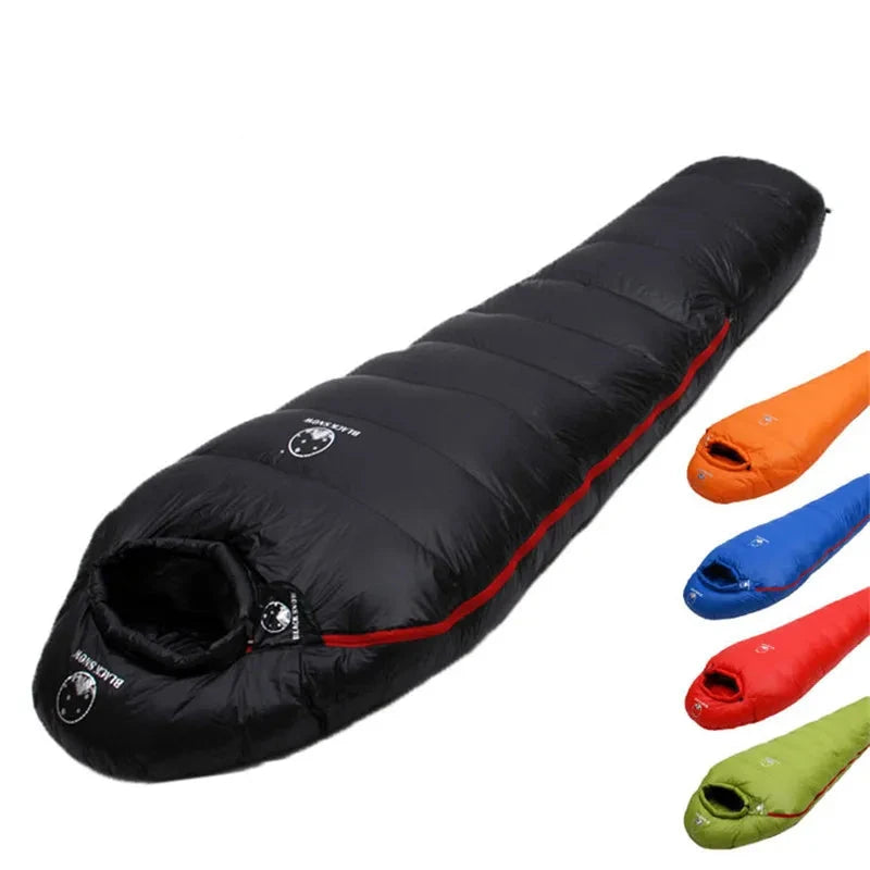 Ultra-Warm White Goose Down Mummy Sleeping Bag