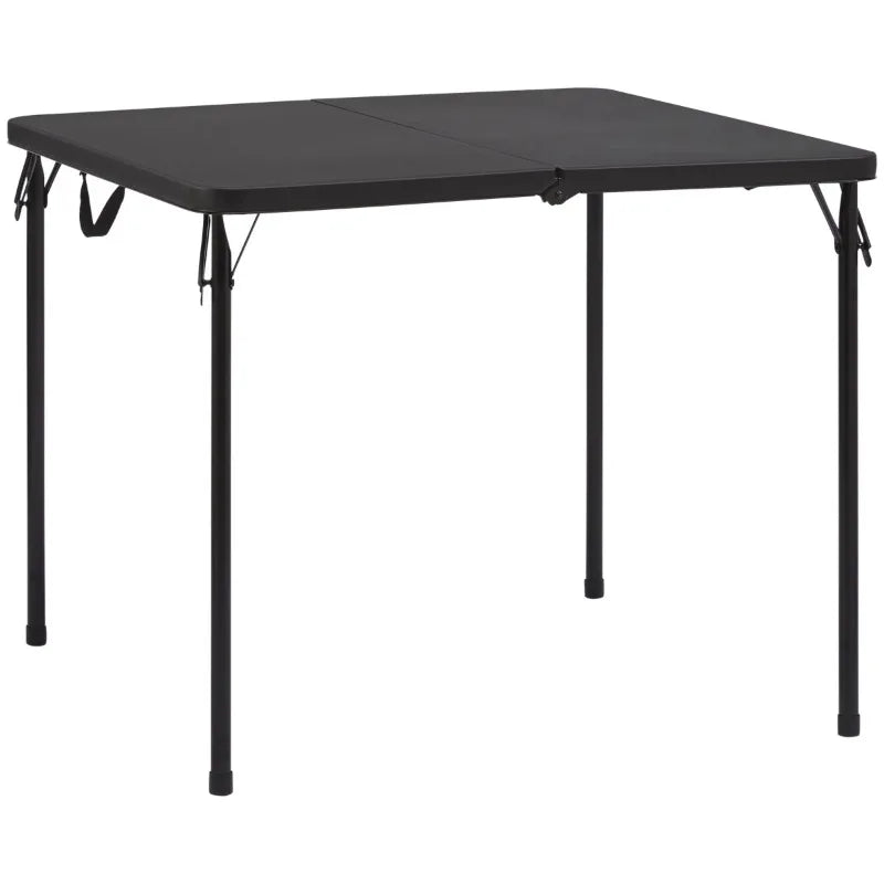 Mainstays 5-Piece Black Resin Card Table and Chair Set