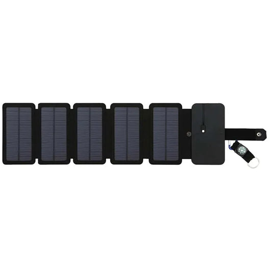 Compact, High-Efficiency Foldable Solar Charger: 5V 2.1A USB Output for Outdoor Enthusiasts - getsurvivalgadgets.com