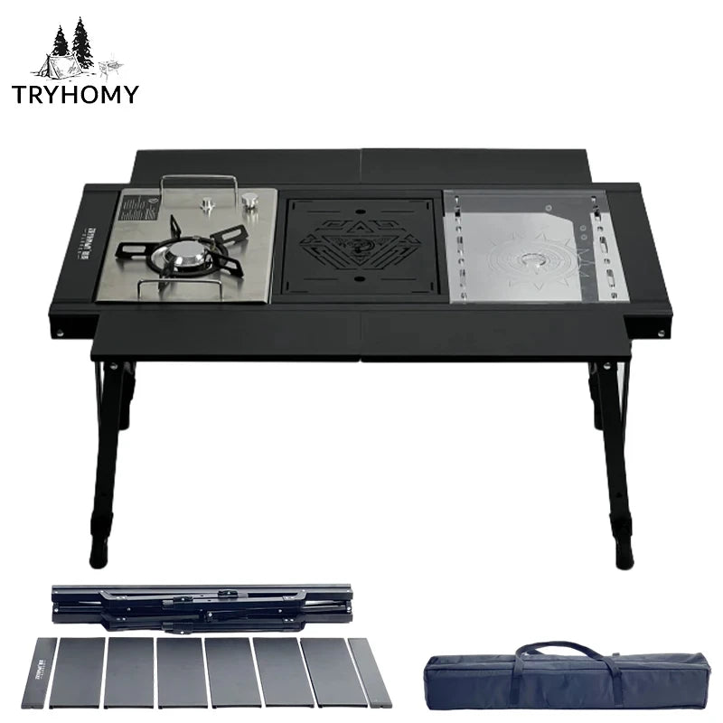 Tryhomy IGT 3-Unit Aluminum Alloy Table