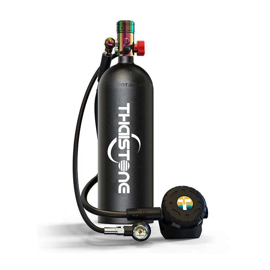 TAIITONEE Scuba Tank: Dive Deeper with 2.3L High-Capacity Oxygen for 30 Minutes of Underwater Discovery - getsurvivalgadgets.com