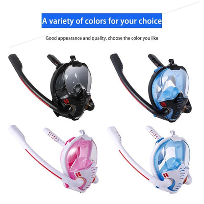 Double Tube Full Face Snorkeling Mask