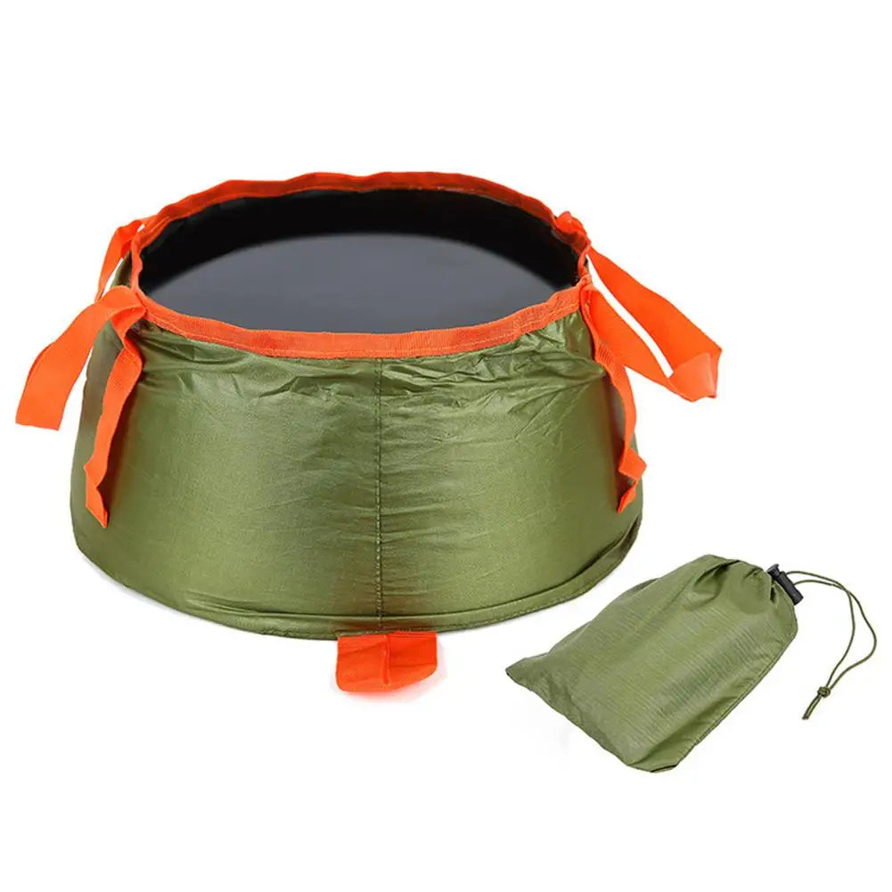 Compact Collapsible Washbasin – Durable Folding Sink for Camping and Hiking with Convenient Storage Bag - getsurvivalgadgets.com