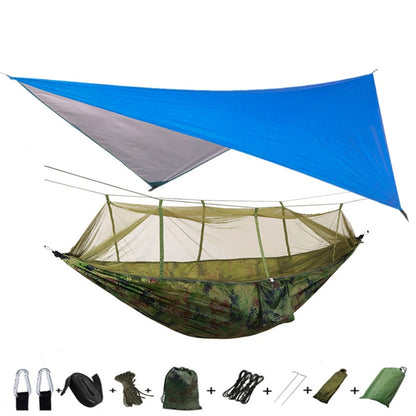 Lightweight Portable Camping Hammock and Tent - getsurvivalgadgets.com