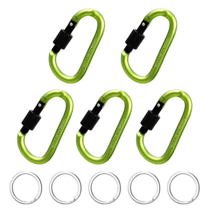 5PCS Aluminium Alloy Carabiner - getsurvivalgadgets.com