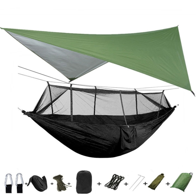 Lightweight Portable Camping Hammock and Tent - getsurvivalgadgets.com