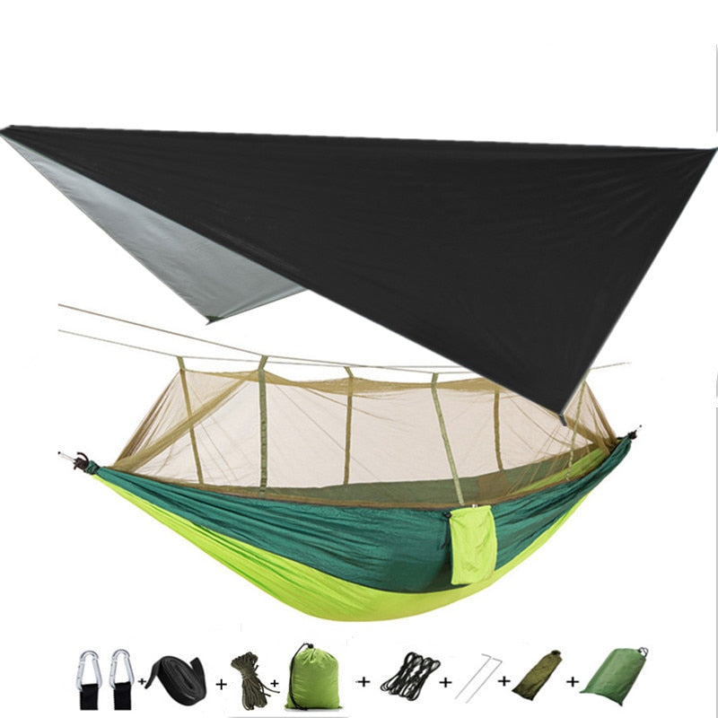 Lightweight Portable Camping Hammock and Tent - getsurvivalgadgets.com