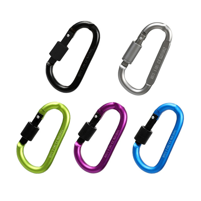 5PCS Aluminium Alloy Carabiner - getsurvivalgadgets.com