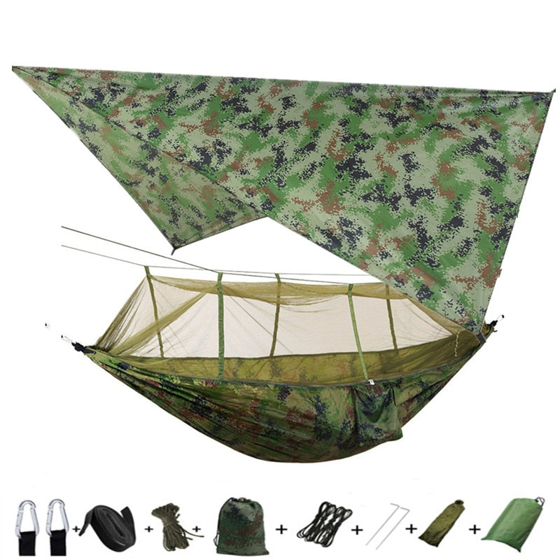 Lightweight Portable Camping Hammock and Tent - getsurvivalgadgets.com