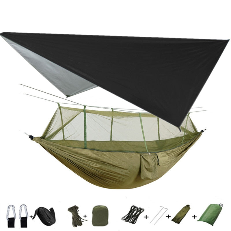 Lightweight Portable Camping Hammock and Tent - getsurvivalgadgets.com