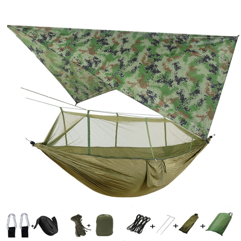 Lightweight Portable Camping Hammock and Tent - getsurvivalgadgets.com