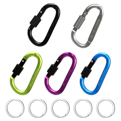 5PCS Aluminium Alloy Carabiner - getsurvivalgadgets.com