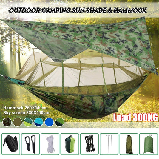 Lightweight Portable Camping Hammock and Tent - getsurvivalgadgets.com